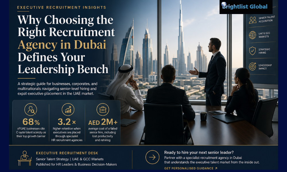 Why Choosing the Right Recruitment Agency in Dubai Defines Your Leadership Bench